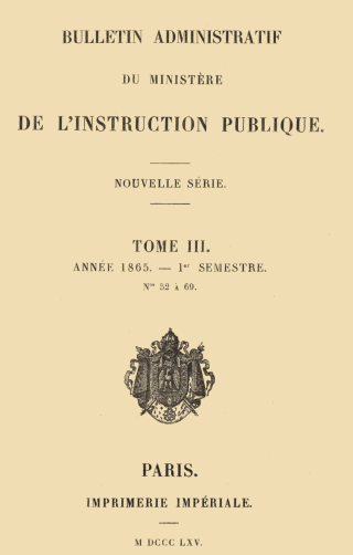 vignette collection Bulletin administratif de l'instruction publique vignette collection Bulletin administratif de l'instruction publique