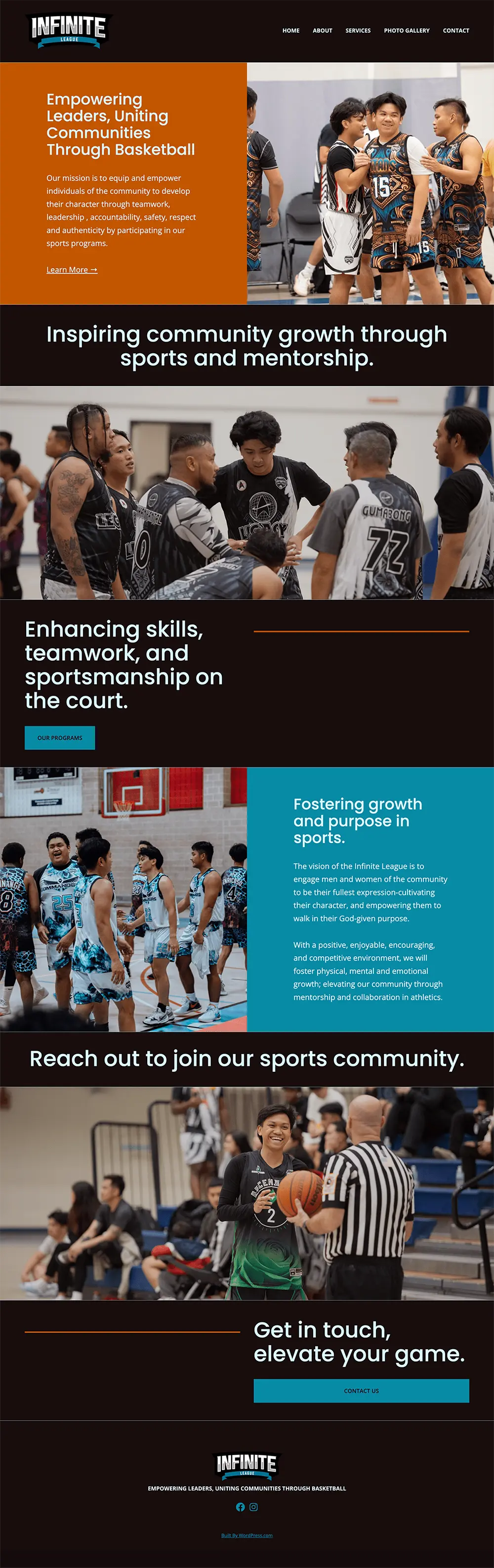 An example of a website build by WordPress.com Express Website Design Service.