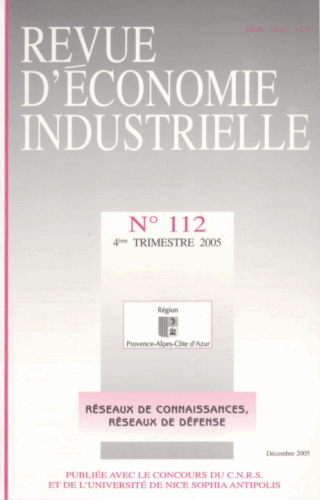 vignette collection Revue d'économie industrielle vignette collection Revue d'économie industrielle