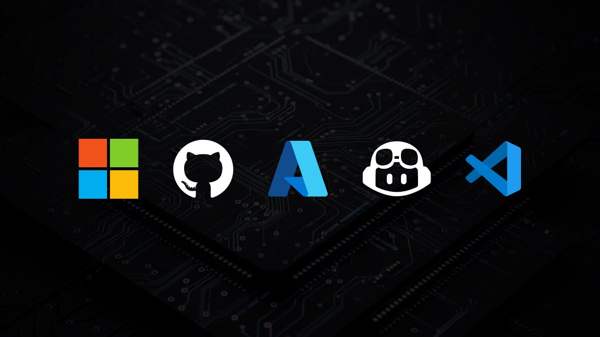 Logos of Microsoft, GitHub, Azure, Copilot, and VSCode
