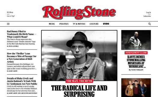 Rolling Stone, built on WordPress.com