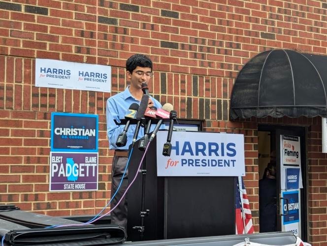 Ashwin speaking. JAKE DRUKMAN/APPEN MEDIA
