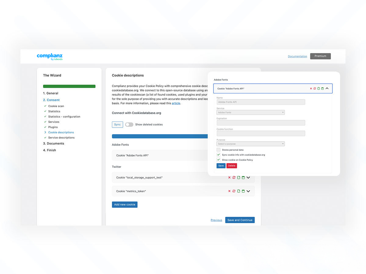 Automatic Cookie Scan: Weekly scan of your website to keep you up-to-date!