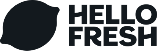 HELLO FRESH branding with black lemon icon representing a digital solution integration or publishing platform.
