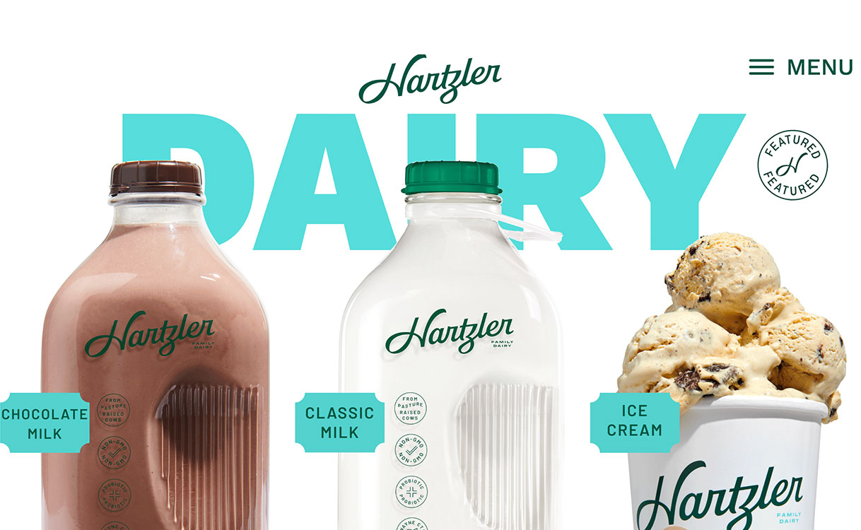 Hartzler Family Dairy, built on WordPress.com