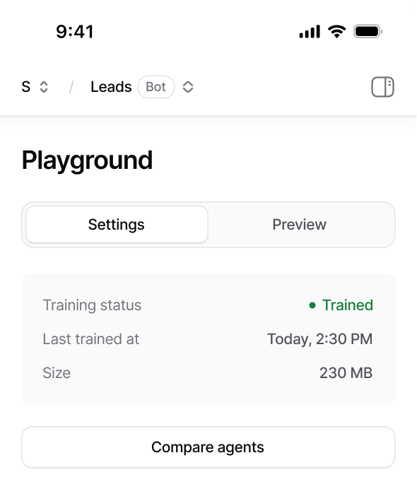 Playground preview