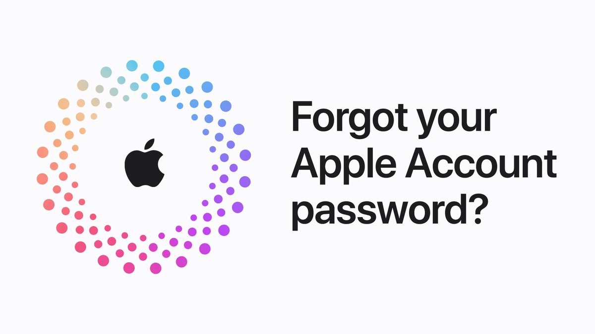 Forgot your Apple Account password?