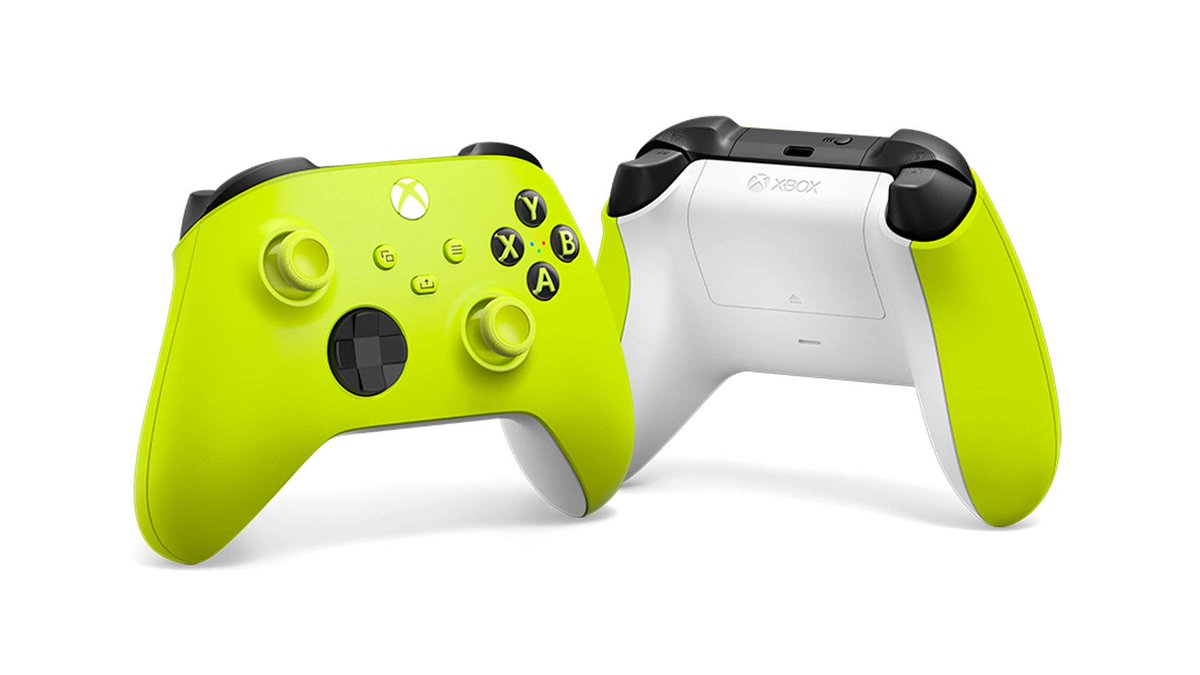 A product shot of the Electric Volt controller (front and back)