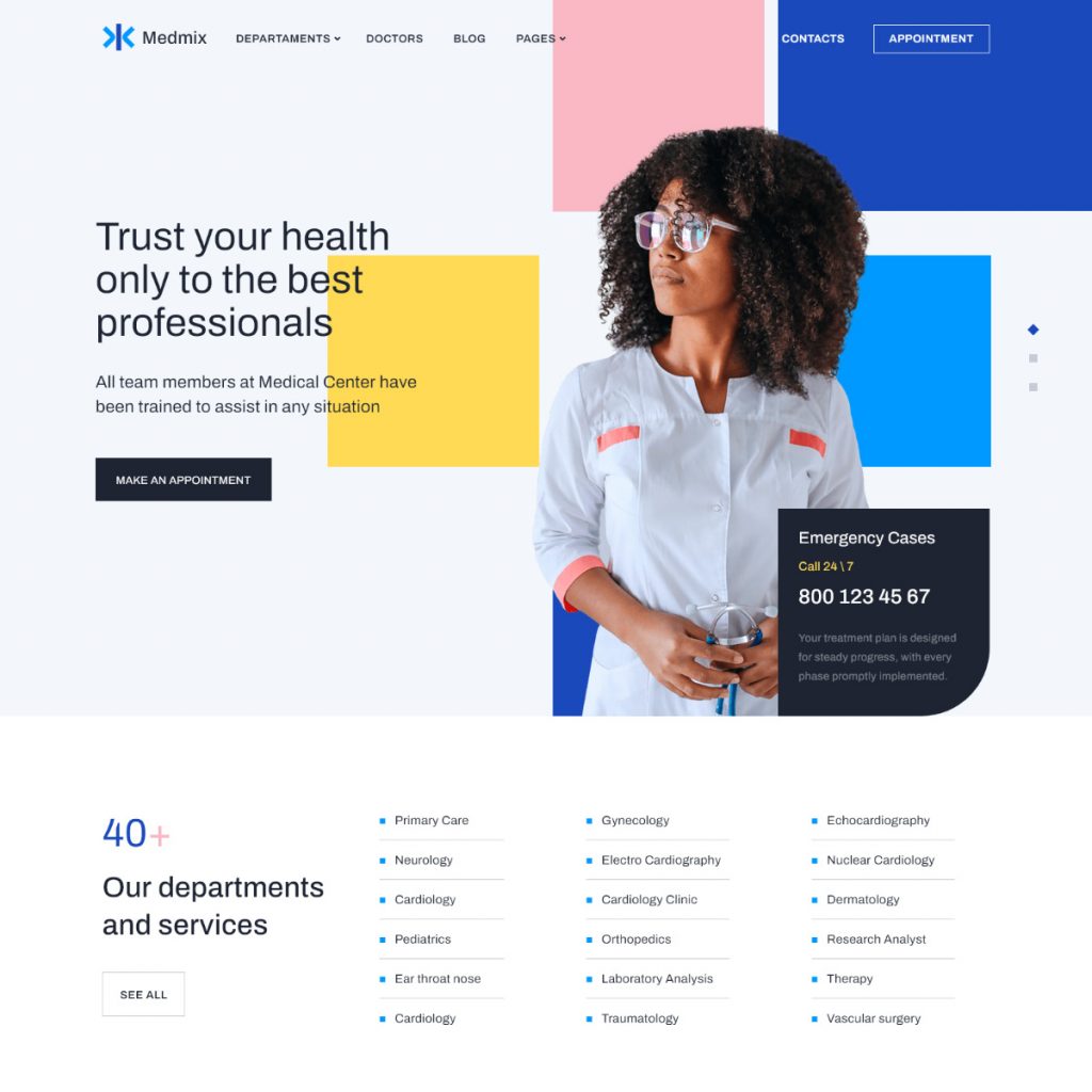 Elementor Medical WordPress Theme
