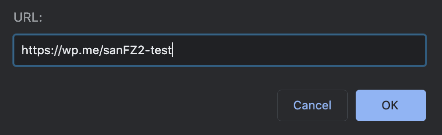 An example of a short link.