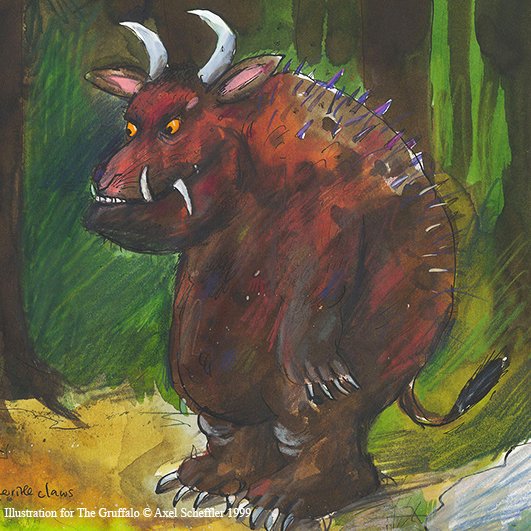 Illustration for The Gruffalo by Axel Scheffler